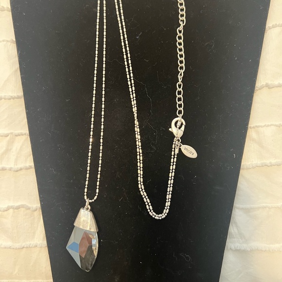 no brand Jewelry - Chico’s long silver necklace